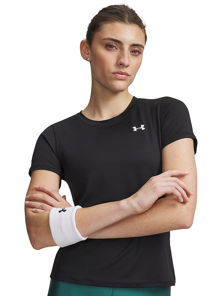 UNDER ARMOUR Damen Fitnessshirt UA Tech Mesh schwarz | XS
